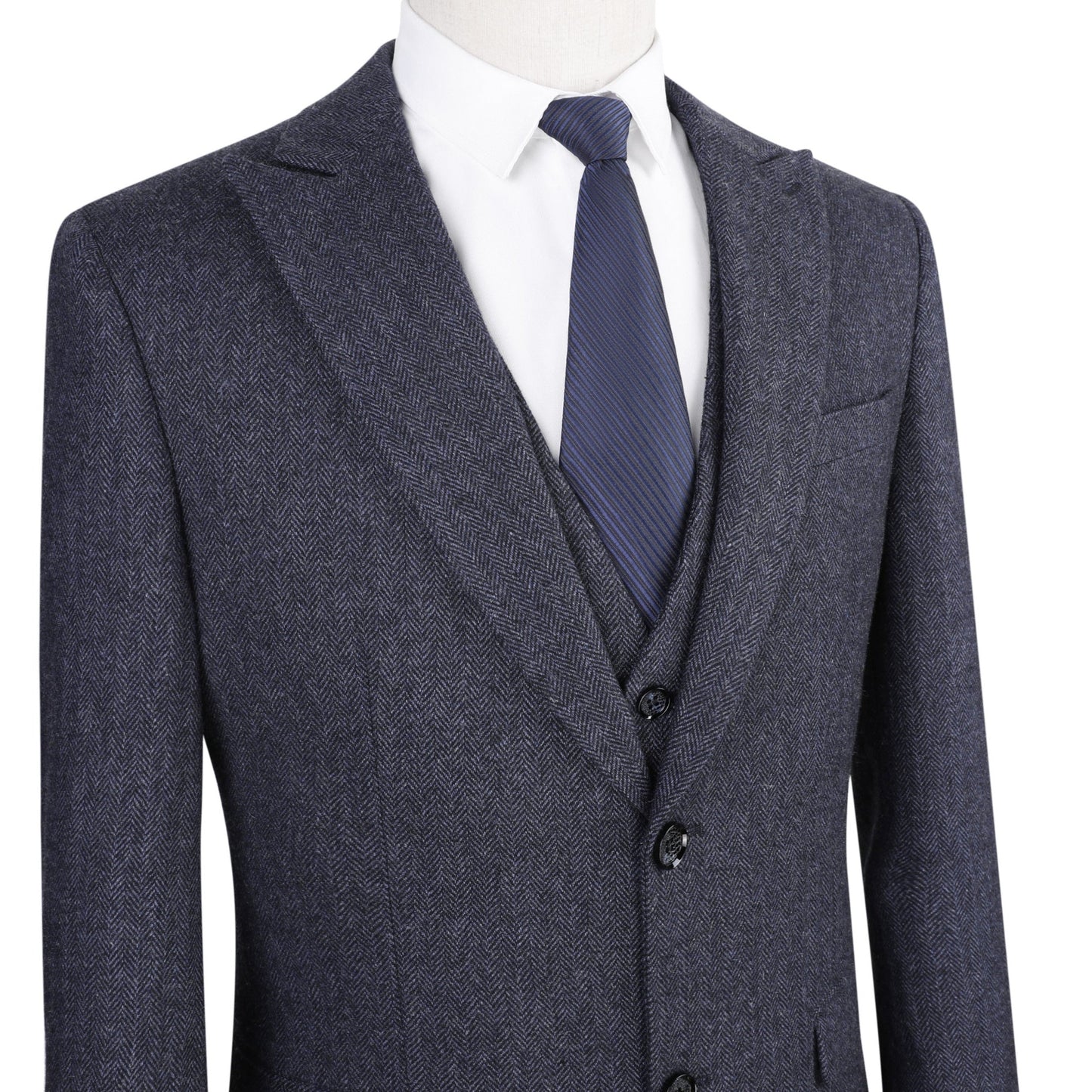 Jan & Anna Kraków - Trzyczęściowy garnitur Authentic Arthur w tkaninie Tweed