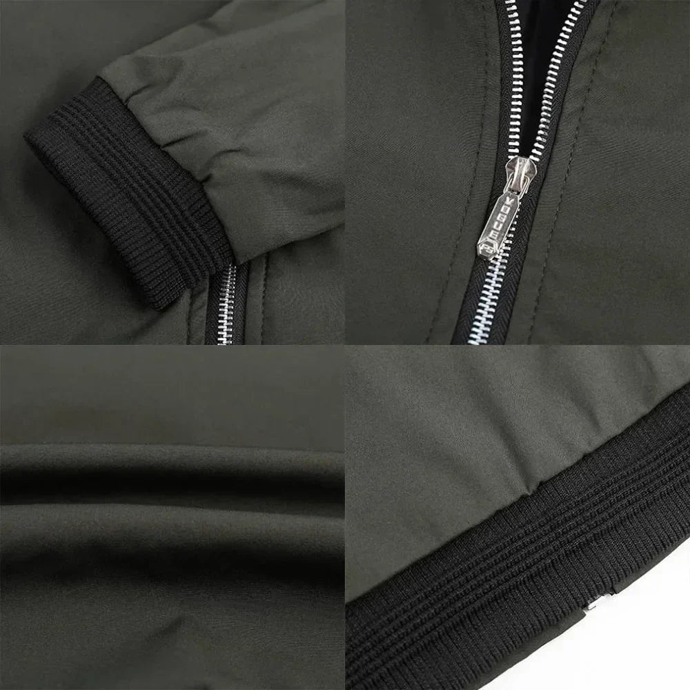 Jan & Anna Kraków - ALVESCO | Męska kurtka bomber w jednolitym designie